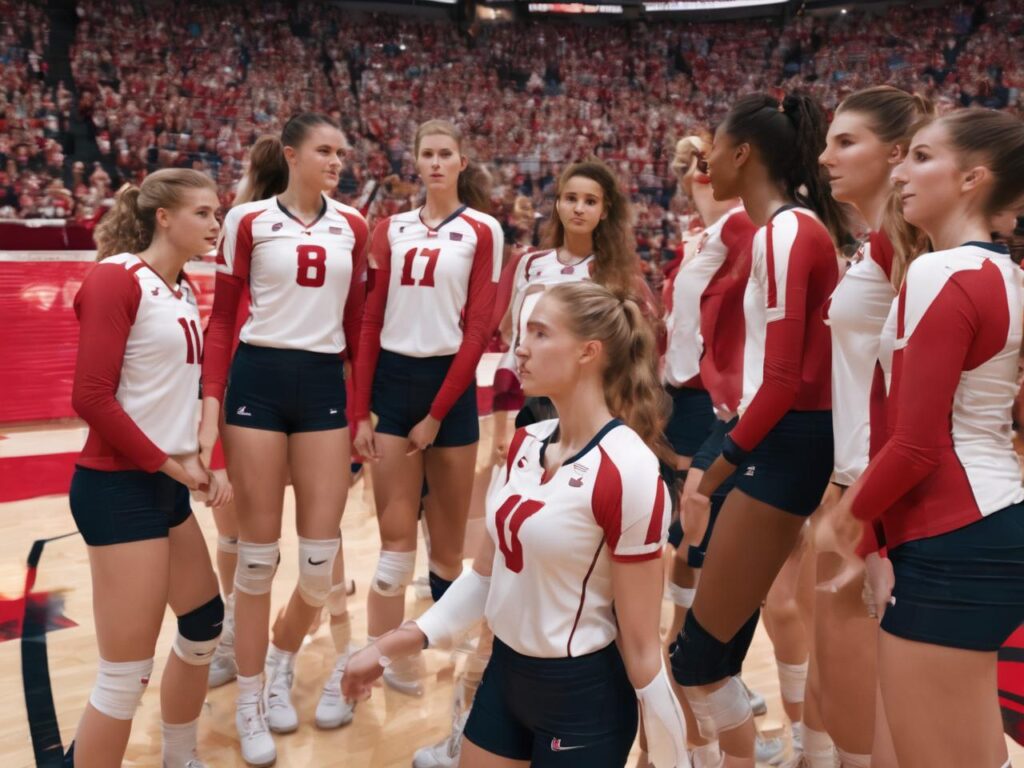 Wisconsin Volleyball  team leaked